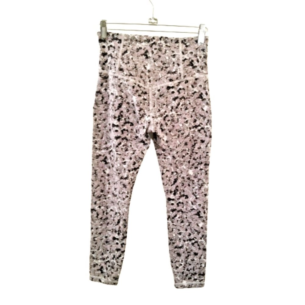 ATHLETA Elation Textured 7/8 Tight XS Leggings Meadow Decadent Chocolate Print - Picture 4 of 7